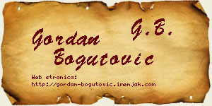 Gordan Bogutović vizit kartica